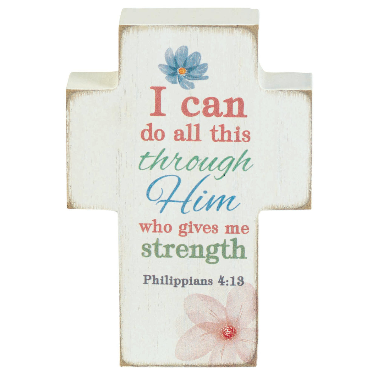 Tabletop Cross Plaque I Can Do All by Dicksons, product view 2