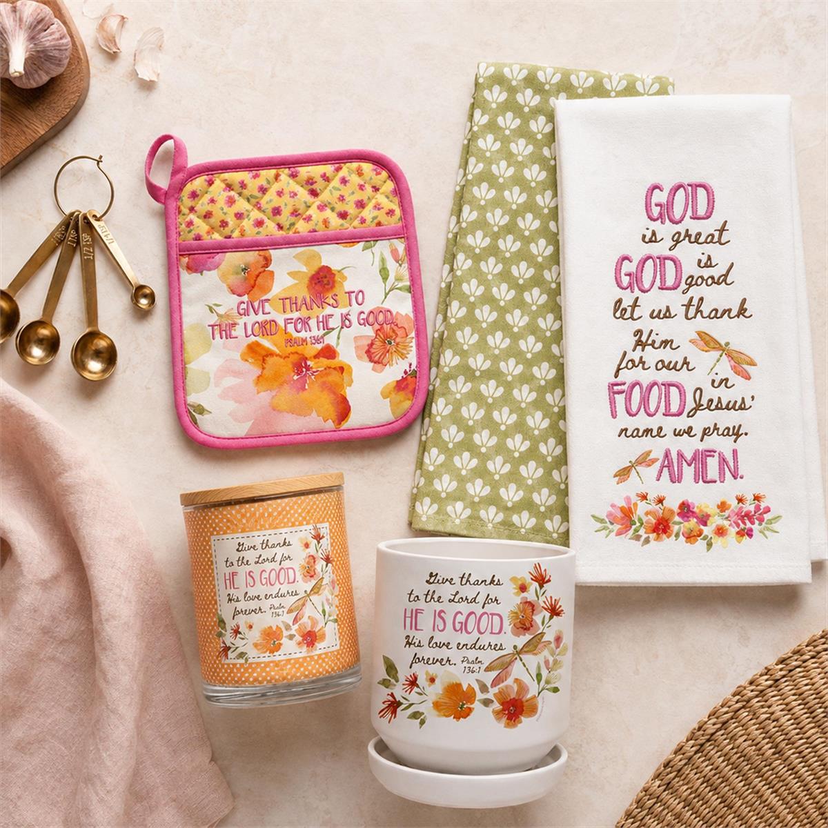 Tea Towel Set God Is Great God Is Good by Dicksons, product view 4