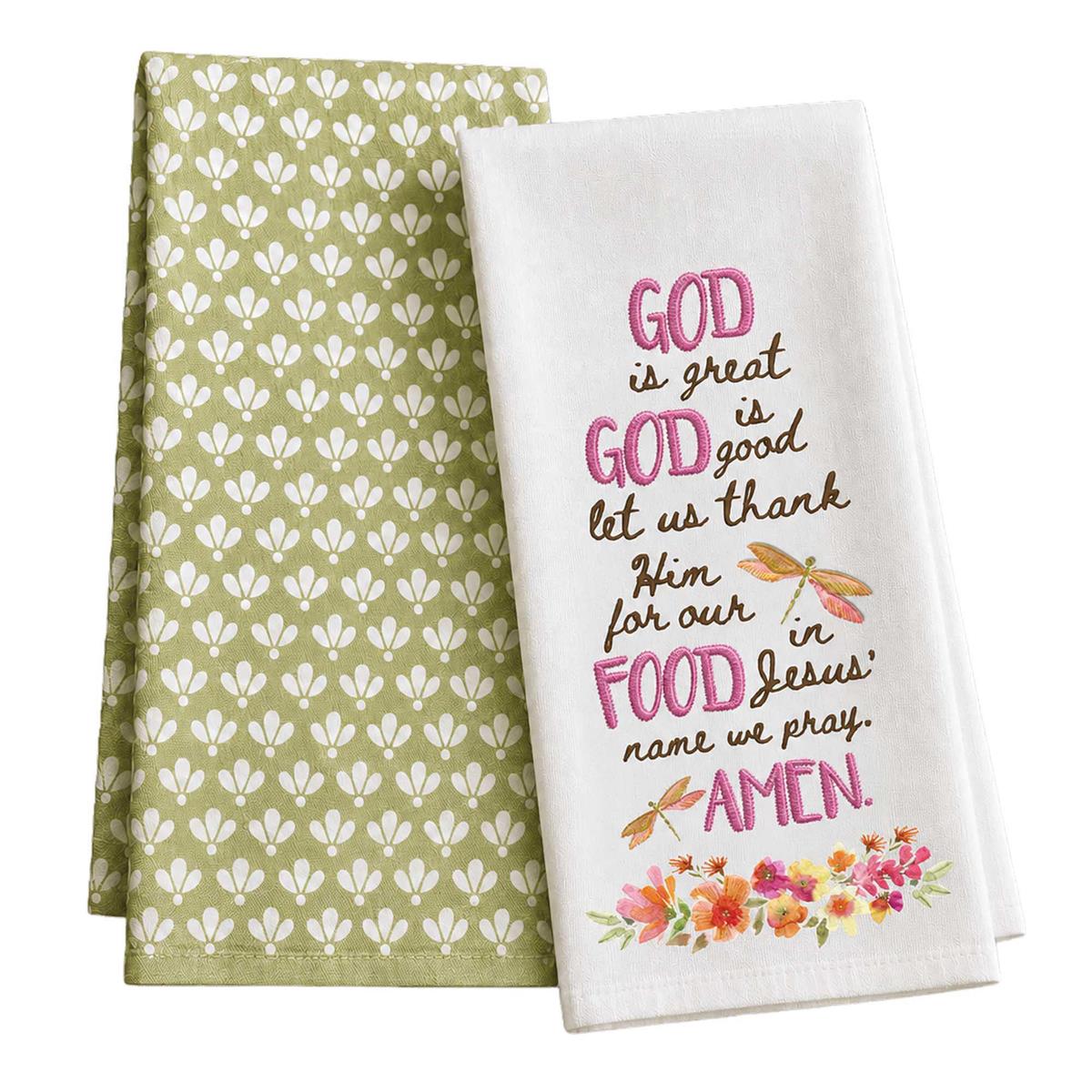 Tea Towel Set God Is Great God Is Good by Dicksons