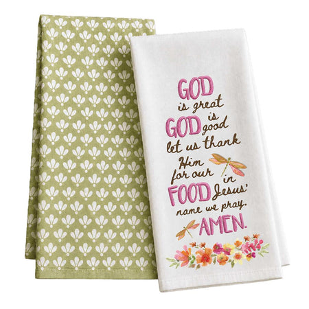 Tea Towel Set God Is Great God Is Good by Dicksons