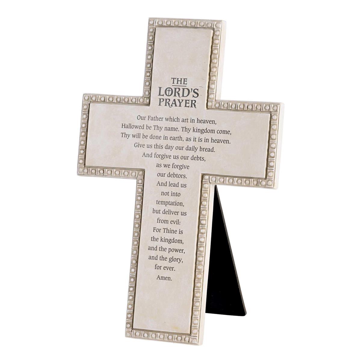 Tabletop Beaded Cross Full Lords Prayer by Dicksons