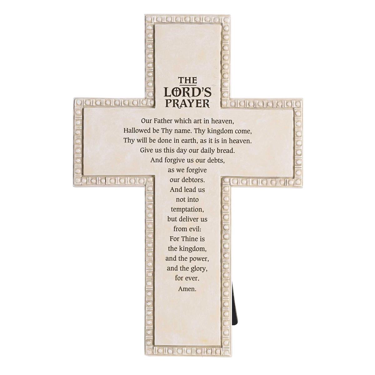 Tabletop Beaded Cross Full Lords Prayer by Dicksons, product view 2