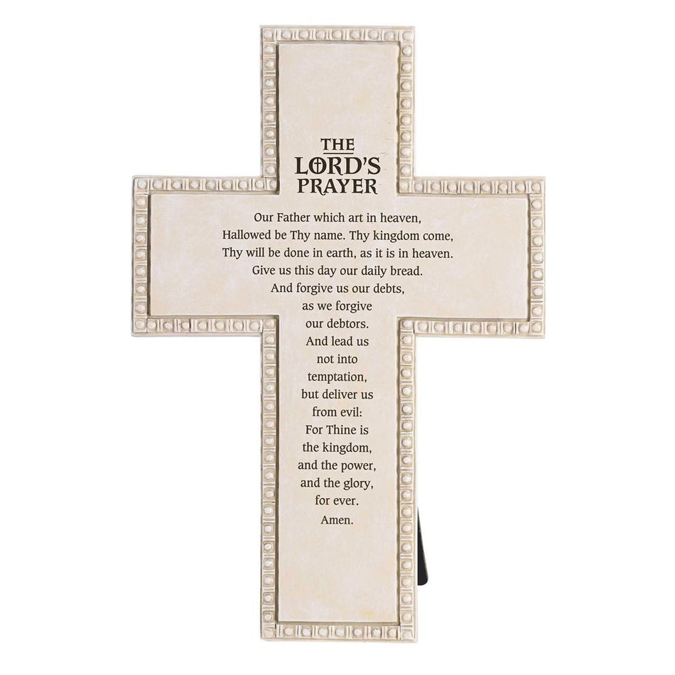 Tabletop Beaded Cross Full Lords Prayer by Dicksons, product view 2