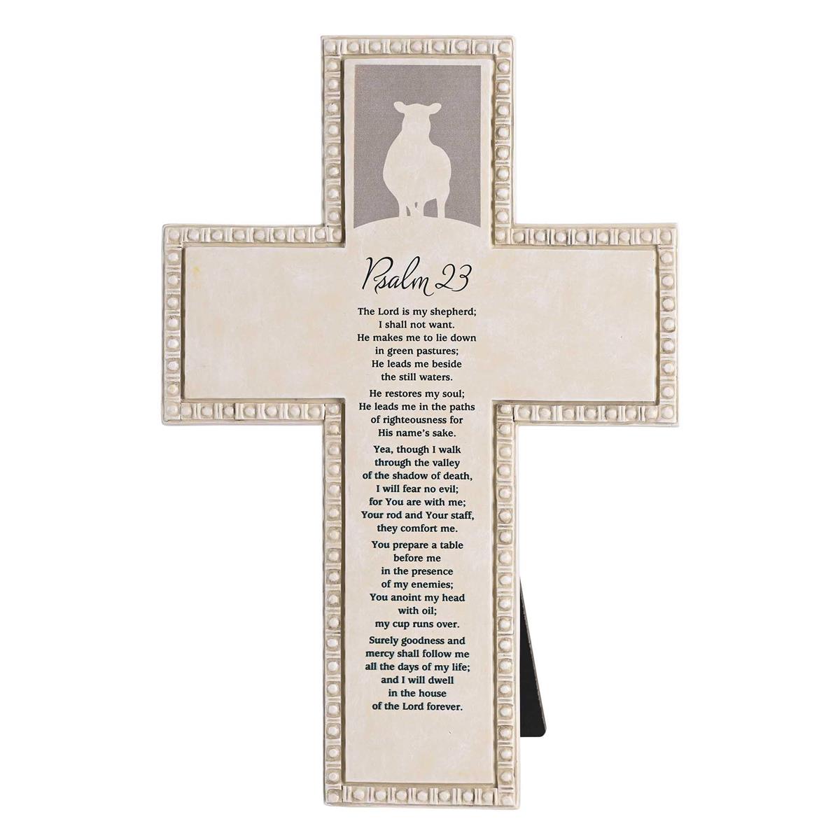Tabletop Beaded Cross Full Psalm 23 by Dicksons, product view 2