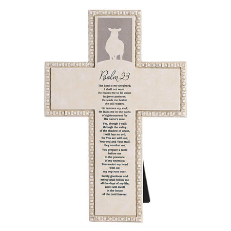 Tabletop Beaded Cross Full Psalm 23 by Dicksons, product view 2