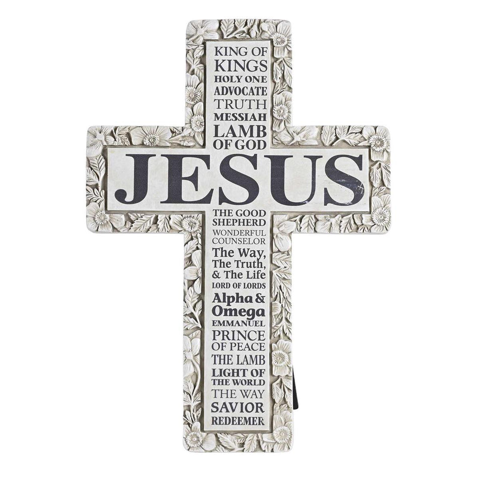 Tabletop Floral Cross Names Of Jesus by Dicksons, product view 2
