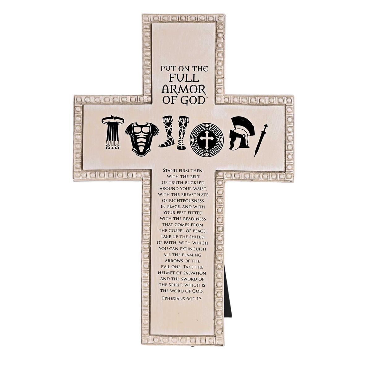 Tabletop Cross Full Armor Of God 10H by Dicksons, product view 2