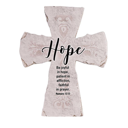 Tabletop Cross Hope Romans 12:12 7H by Dicksons, product view 2
