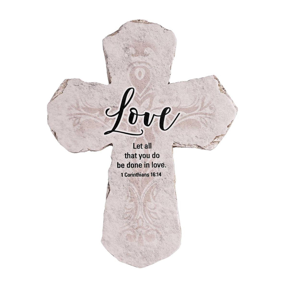 Tabletop Cross Love 1 Cor. 16:14 7H by Dicksons, product view 2