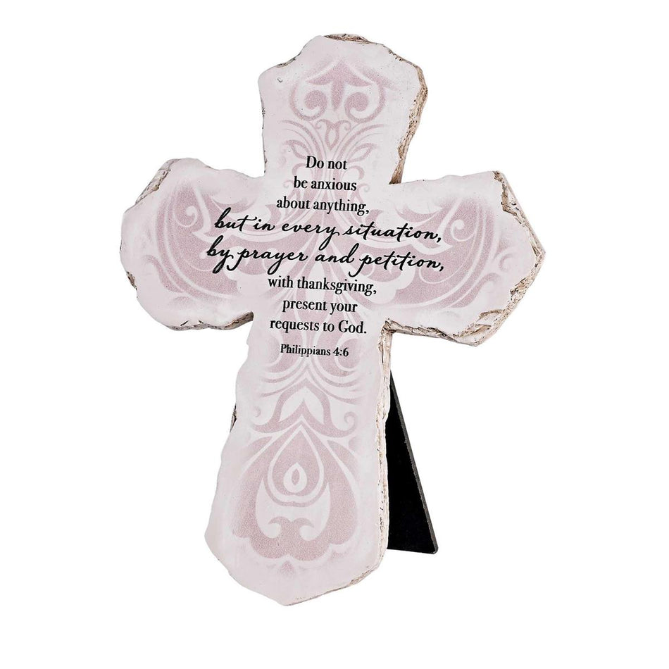 Tabletop Cross Do Not Be Anxious 7H by Dicksons