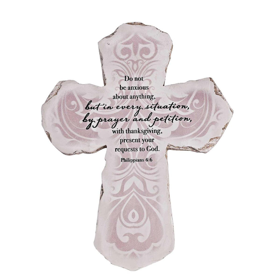 Tabletop Cross Do Not Be Anxious 7H by Dicksons, product view 2
