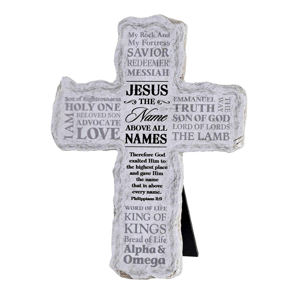 Tabletop Cross Names Of Jesus 7H by Dicksons