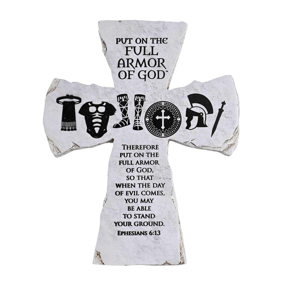Tabletop Cross Full Armor Of God 7H by Dicksons, product view 2