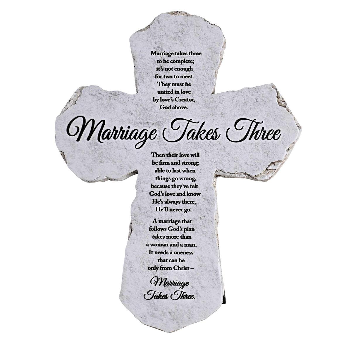 Inspirational Christian Cross Wall Sign Tabletop Plaque 5.25 x 7 Inch Resin by Dicksons, product view 2