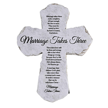 Inspirational Christian Cross Wall Sign Tabletop Plaque 5.25 x 7 Inch Resin by Dicksons, product view 2