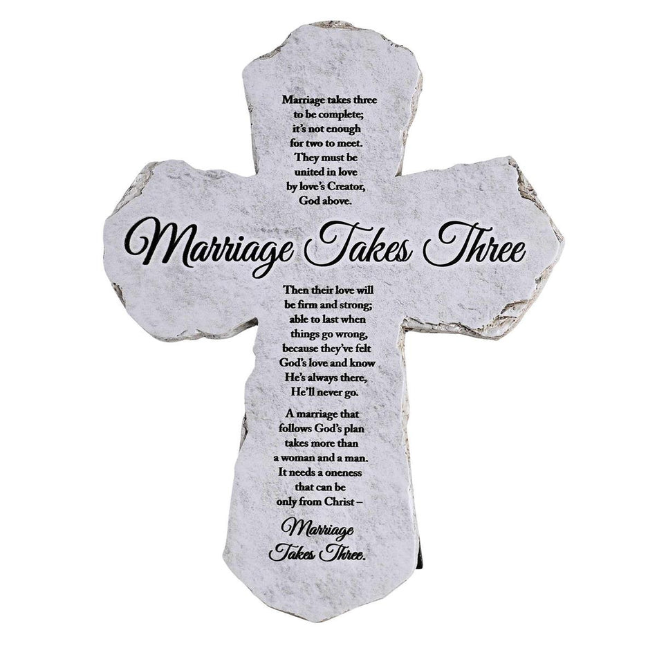 Inspirational Christian Cross Wall Sign Tabletop Plaque 5.25 x 7 Inch Resin by Dicksons, product view 2