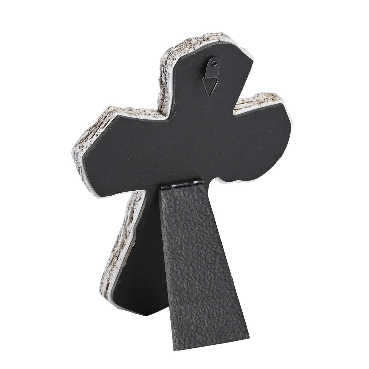 Inspirational Christian Cross Wall Sign Tabletop Plaque 5.25 x 7 Inch Resin by Dicksons, product view 3