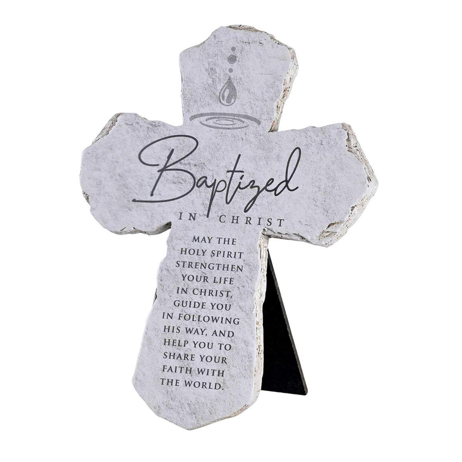 Tabletop Cross Baptized In Christ 7H by Dicksons