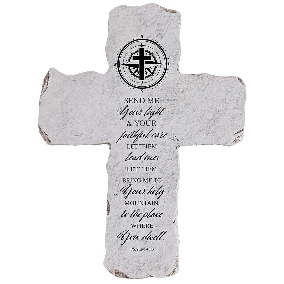 Tabletop Cross Compass Psalm 43:3 by Dicksons, product view 2