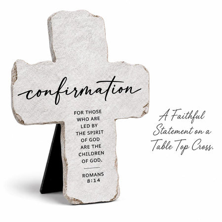Tabletop Cross Confirmation Romans 8:14 by Dicksons, product view 2