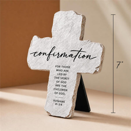 Tabletop Cross Confirmation Romans 8:14 by Dicksons, product view 3