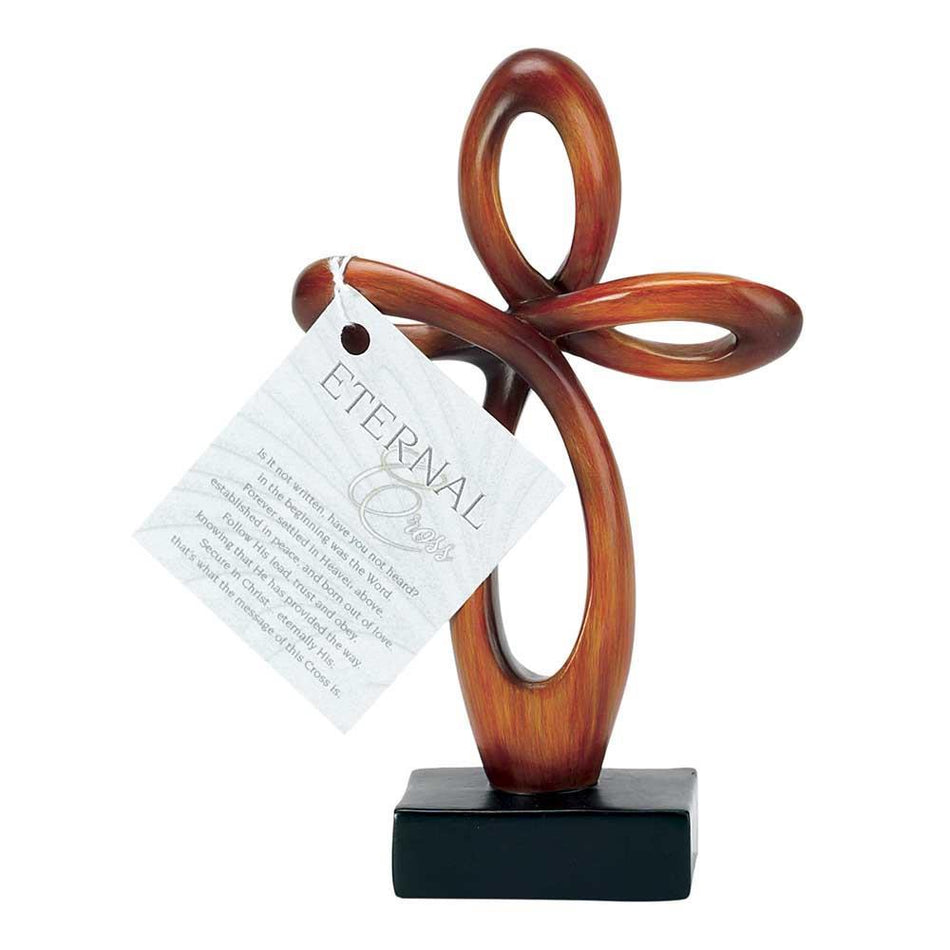 Resin Wood Eternal Cross Figurine by Dicksons