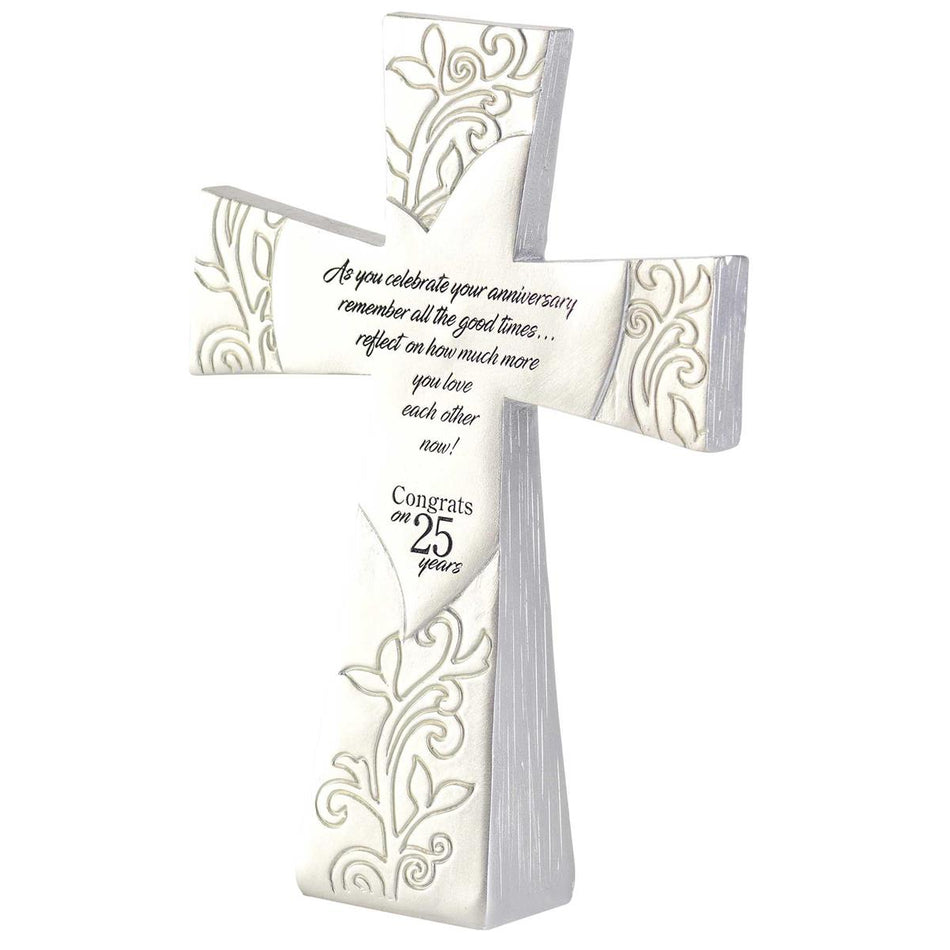 Tabletop Cross Celebrate 25 Years Resin by Dicksons