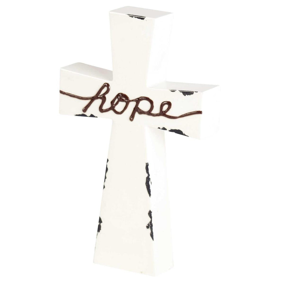 Tabletop Cross Hope Enamel-look 7h by Dicksons