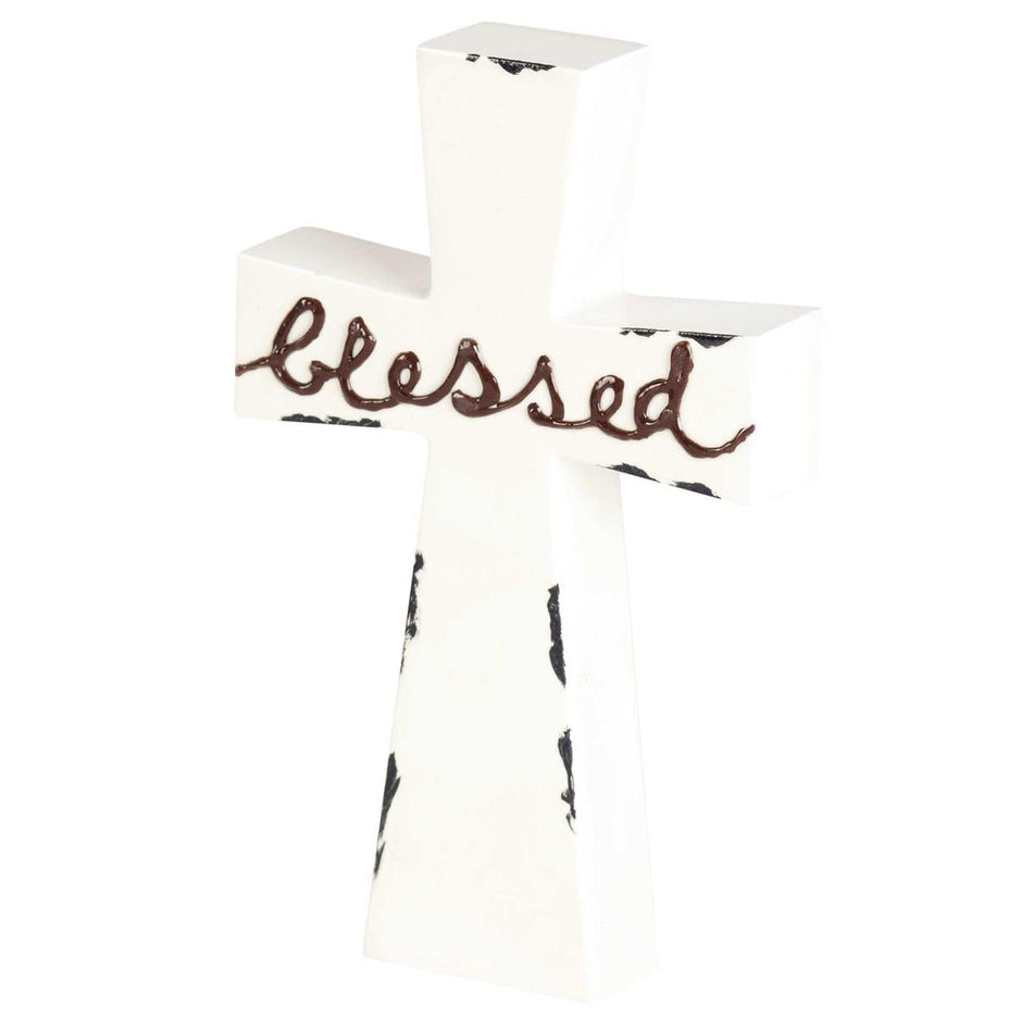 Tabletop Cross Blessed Enamel-look 7h by Dicksons