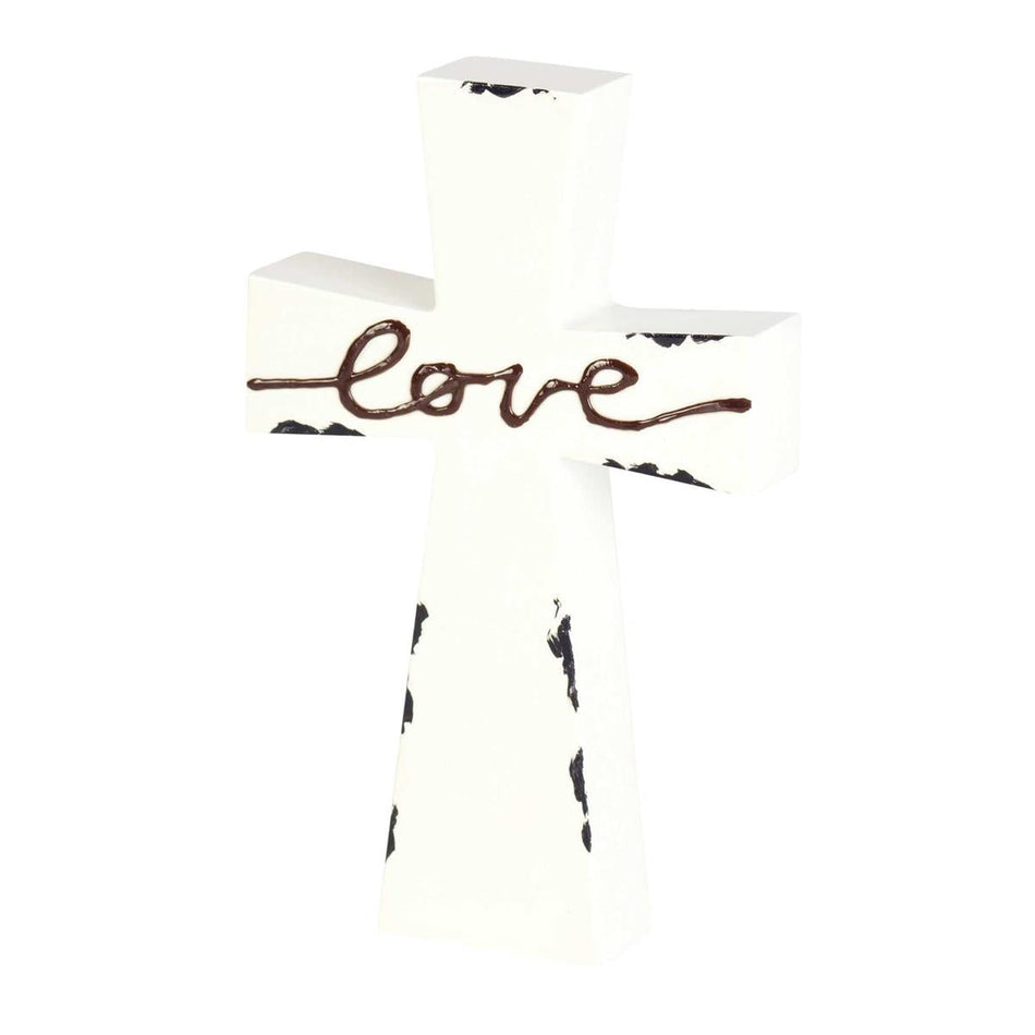 Tabletop Cross Love Enamel-look 7h by Dicksons