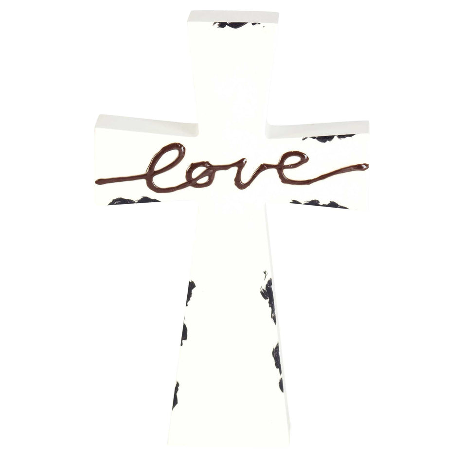 Tabletop Cross Love Enamel-look 7h by Dicksons, product view 2