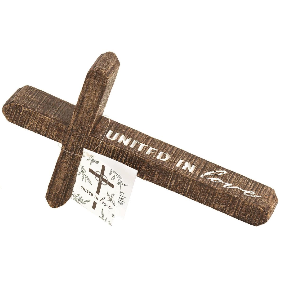 Slanted Tabletop Cross 25th Anniversary by Dicksons