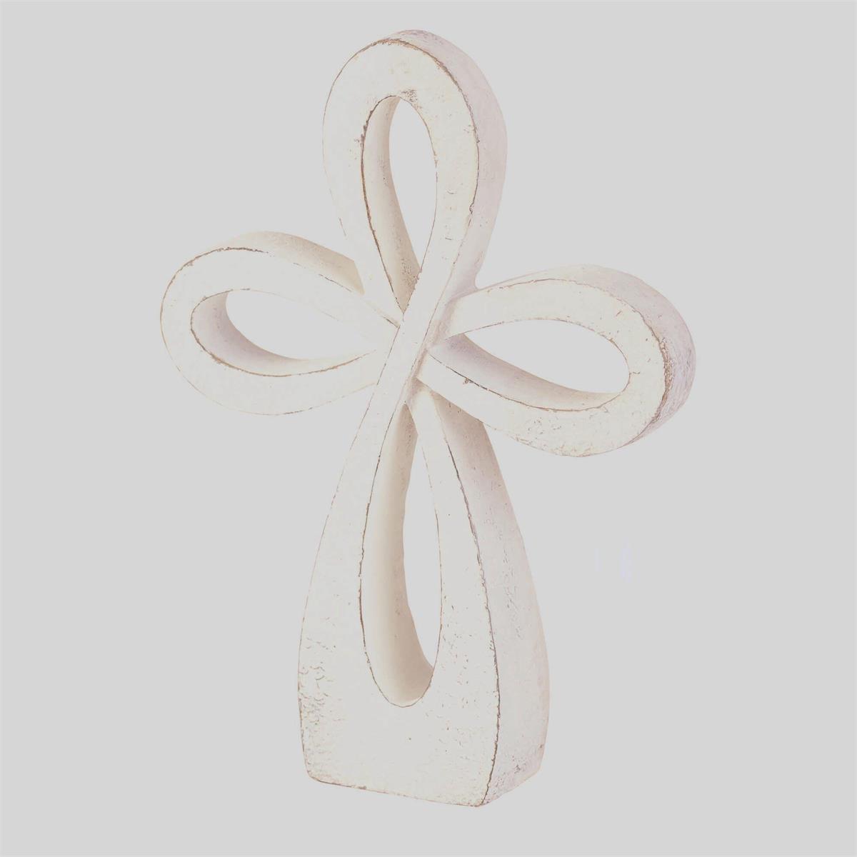 White Wash Tabletop Cross 8" by Dicksons