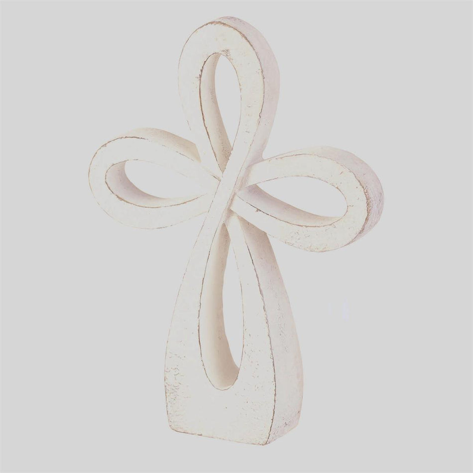 White Wash Tabletop Cross 8" by Dicksons