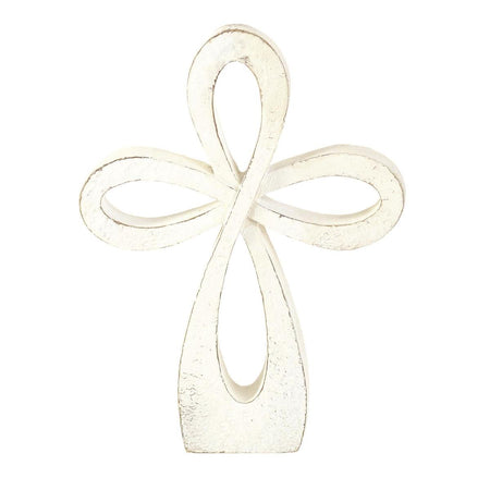 White Wash Tabletop Cross 8" by Dicksons, product view 4