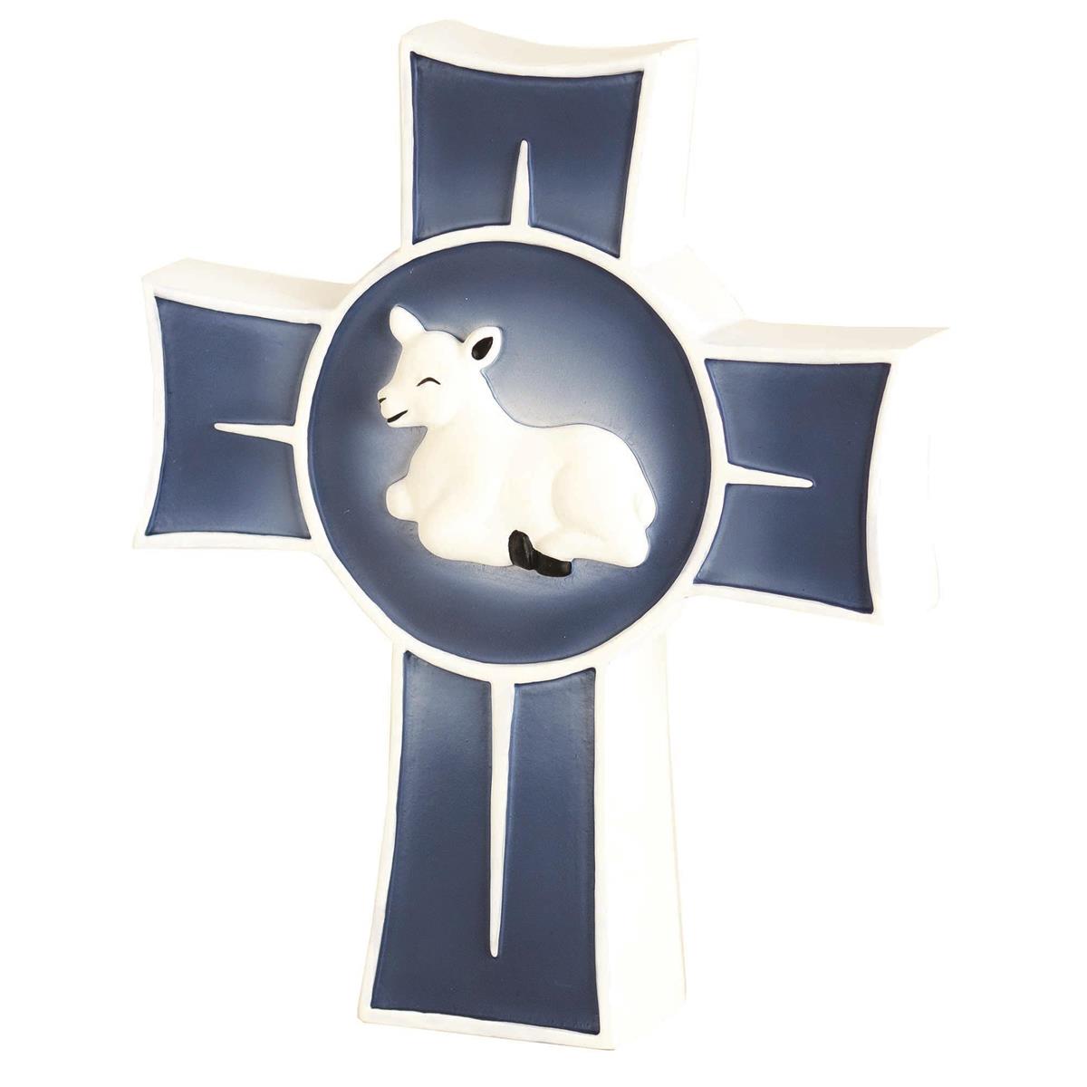 Cross Tabletop Baptism Resin 5 1/2" H by Dicksons