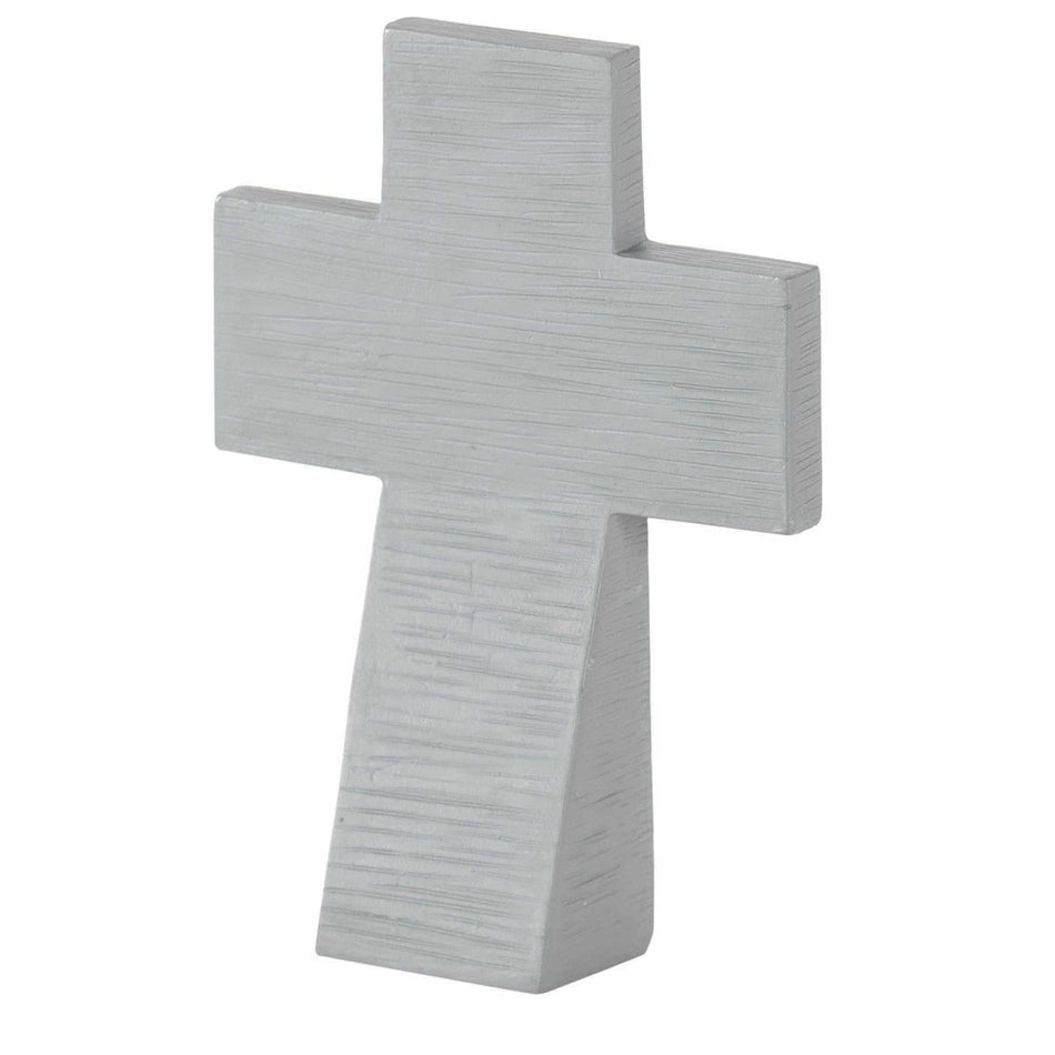 Gone From Our Arms Lord's Embrace White Cross 5 x 3.5 Resin Decorative Wall by Dicksons, product view 2