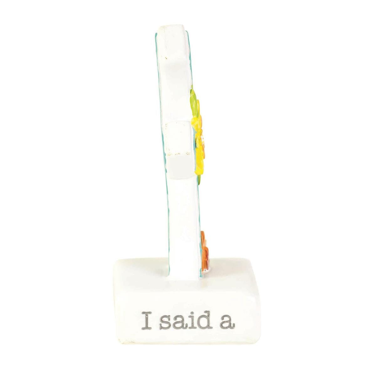 Cross Tabletop I Said A Prayer Resin by Dicksons, product view 3
