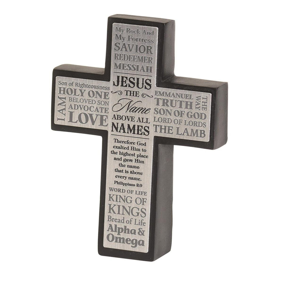 Tabletop Resin Cross Names Of Jesus by Dicksons