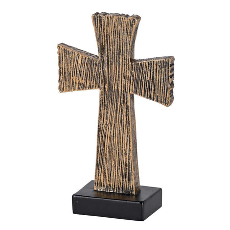 The Life of Christ Brown Woodgrain Finish 6 x 4 Inch Resin Decorative Figurine by Dicksons, product view 2