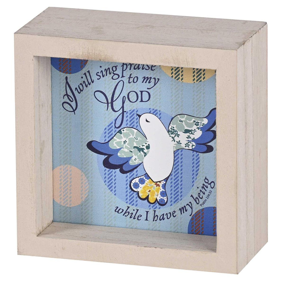 Tabletop 2 Sided Art I Will Sing 4X4 by Dicksons