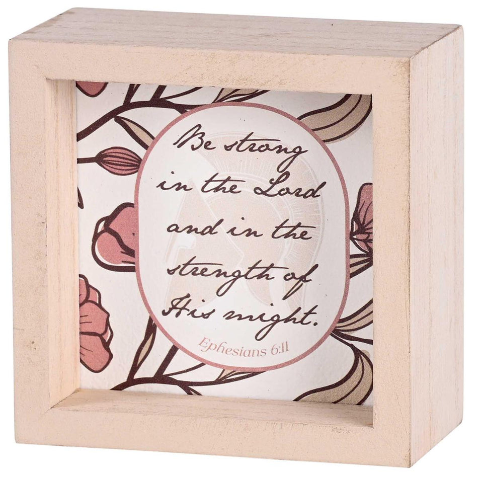 Tabletop 2 Sided Be Strong In The Lord by Dicksons, product view 2