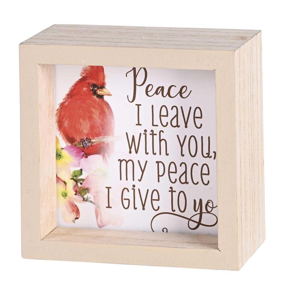Tabletop 2 Sided Peace I Leave With You by Dicksons