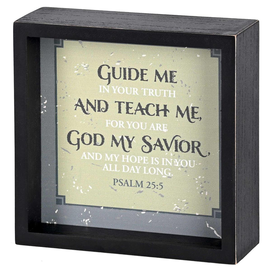 Inspirational Christian Double Sided Table Art Block Sign 6 x 6 Inch MDF We by Dicksons, product view 2