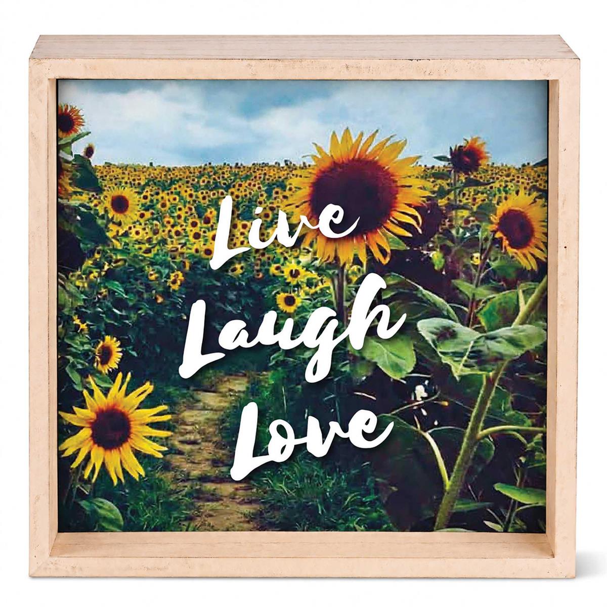 Tabletop 2 Sided Art Live Laugh Love 6H by Dicksons