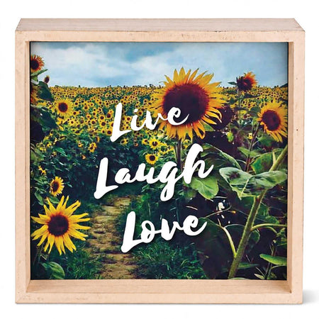 Tabletop 2 Sided Art Live Laugh Love 6H by Dicksons