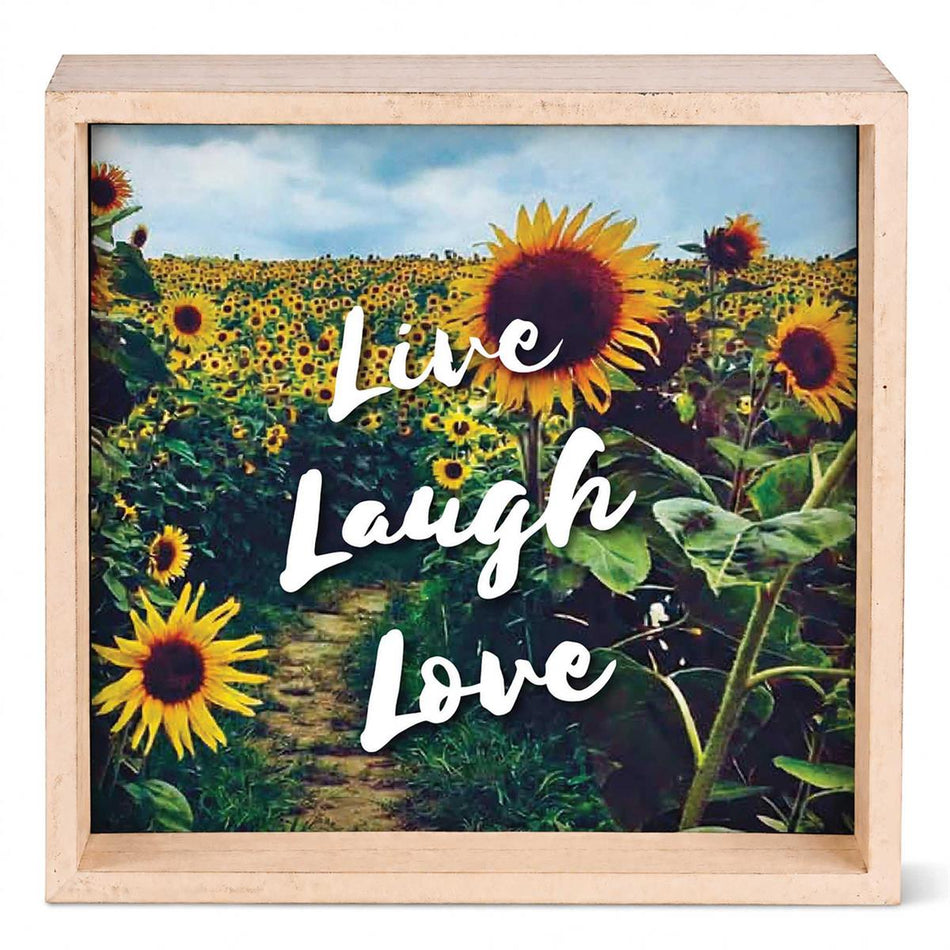 Tabletop 2 Sided Art Live Laugh Love 6H by Dicksons