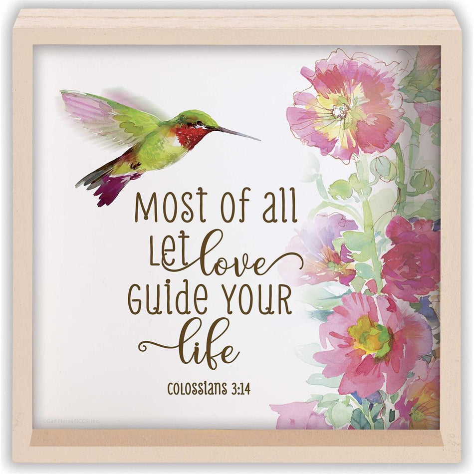 Tabletop 2 Sided Let Love Guide Life 6H by Dicksons, product view 2