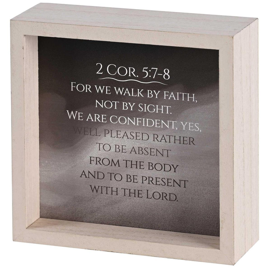 Walk By Faith Not By Sight - 2 Corinthians 5:7-8 - 6 Inch Brown MDF Wood by Dicksons, product view 2