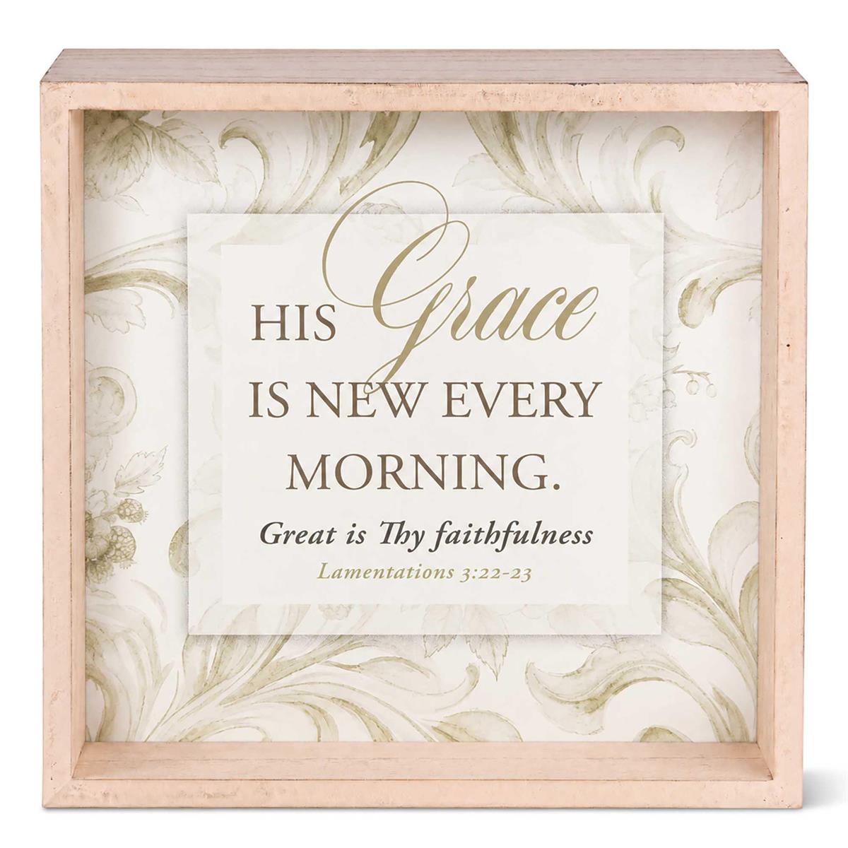 Tabletop 2 Sided Art His Grace Is New by Dicksons, product view 2